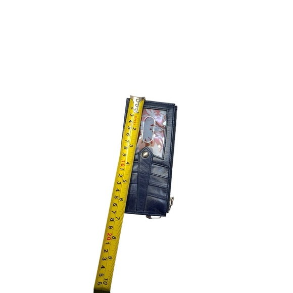 Hobo dark Blue Leather card holder ID Wallet - Picture 5 of 6